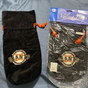 SF Giants Baseball Velvet bags wine, champagne gift bag